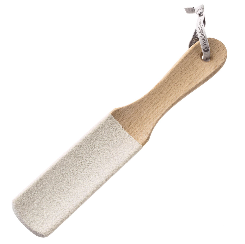 Hydréa Curved Wooden Foot File with Ceramic Micro Crystals | Frangipani